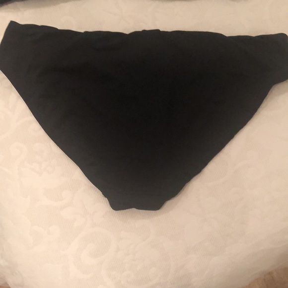 Badgley Mischka black bikini with studded trim. - Picture 4 of 8